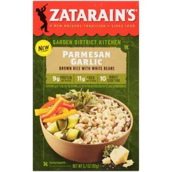 Zatarain's Parmesan Garlic Brown Rice With White Beans, 5.7 oz