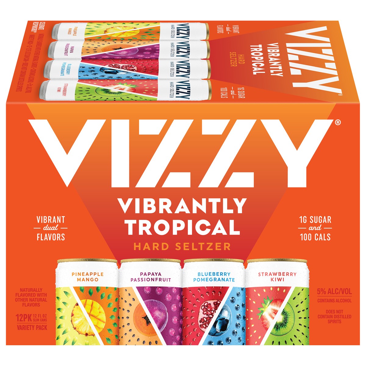 slide 1 of 9, Vizzy Hard Seltzer, Variety Pack, 12 Pack, 12 ct; 12 oz