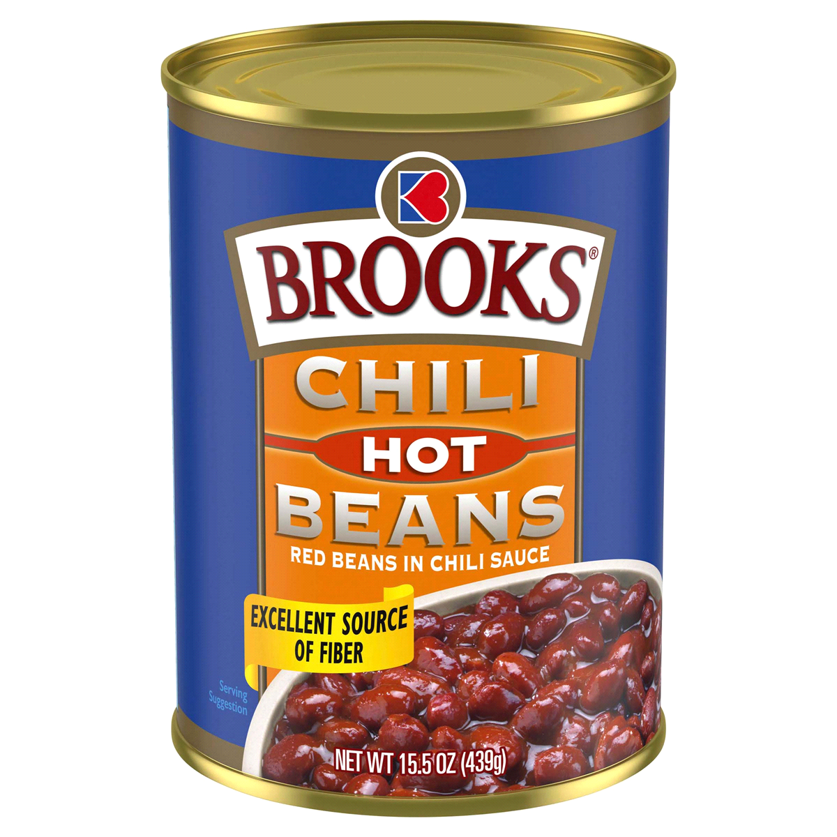 slide 1 of 4, Brooks Chili Beans Hot, 15.5 oz