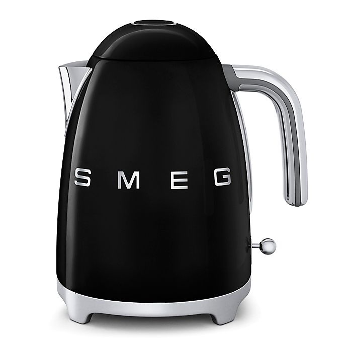 slide 1 of 1, SMEG 50's Retro Style 7-Cup Electric Kettle - Black, 1 ct