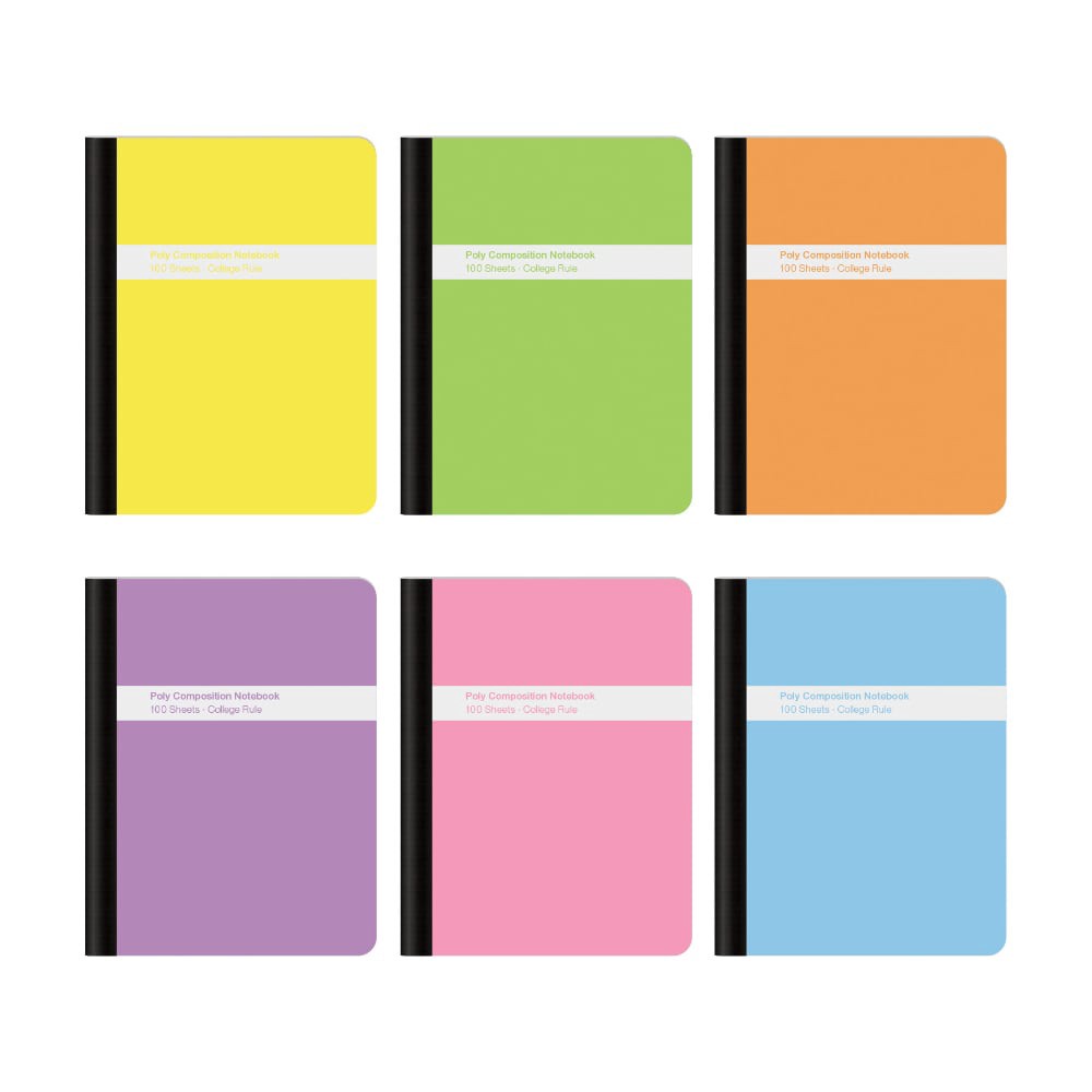 slide 1 of 1, Oxford Poly Composition Pastel Notebook - Assorted, 1 ct