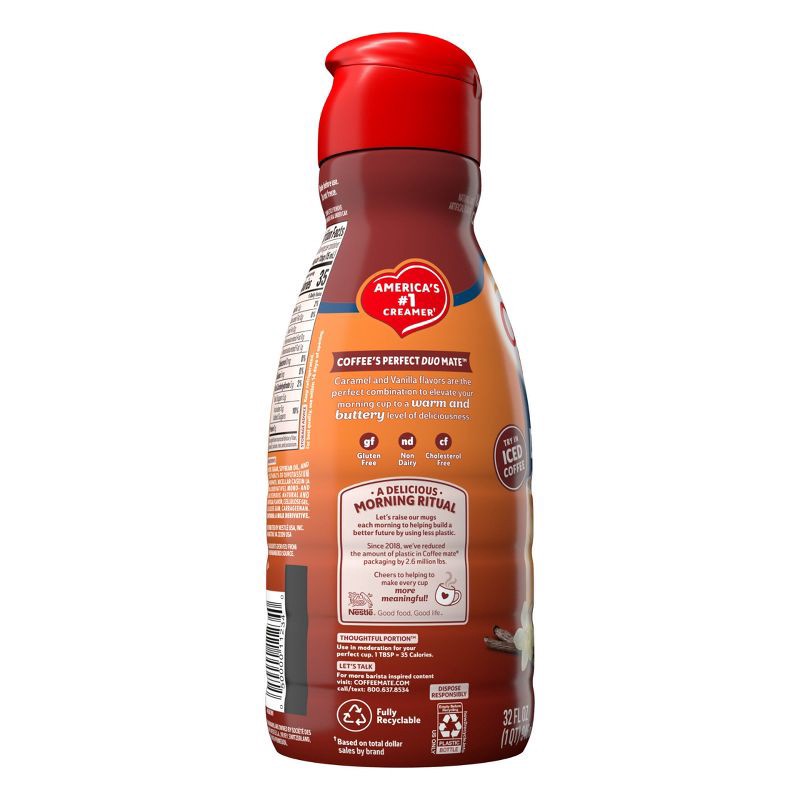 slide 8 of 11, Coffee mate Vanilla Caramel Coffee Creamer - 1qt (32 fl oz), 1 qt, 32 fl oz
