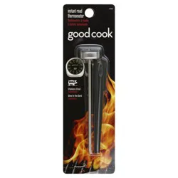 Good Cook BBQ Instant Read Stainless Steel Glow in The Dark Meat Thermometer