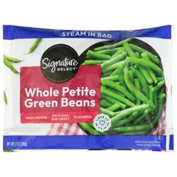 Signature Select Beans Green Steam In Bag - 12 Oz