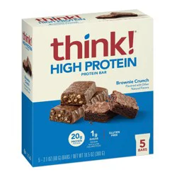 think! Brownie Crunch High Protein Bars - 20g Protein - 10.5oz/5ct