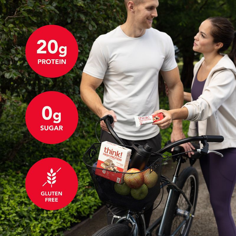 slide 5 of 10, think! Chunky Peanut Butter High Protein Bars - 20g Protein - 10.5oz/5ct, 20 gram, 10.5 oz, 5 ct