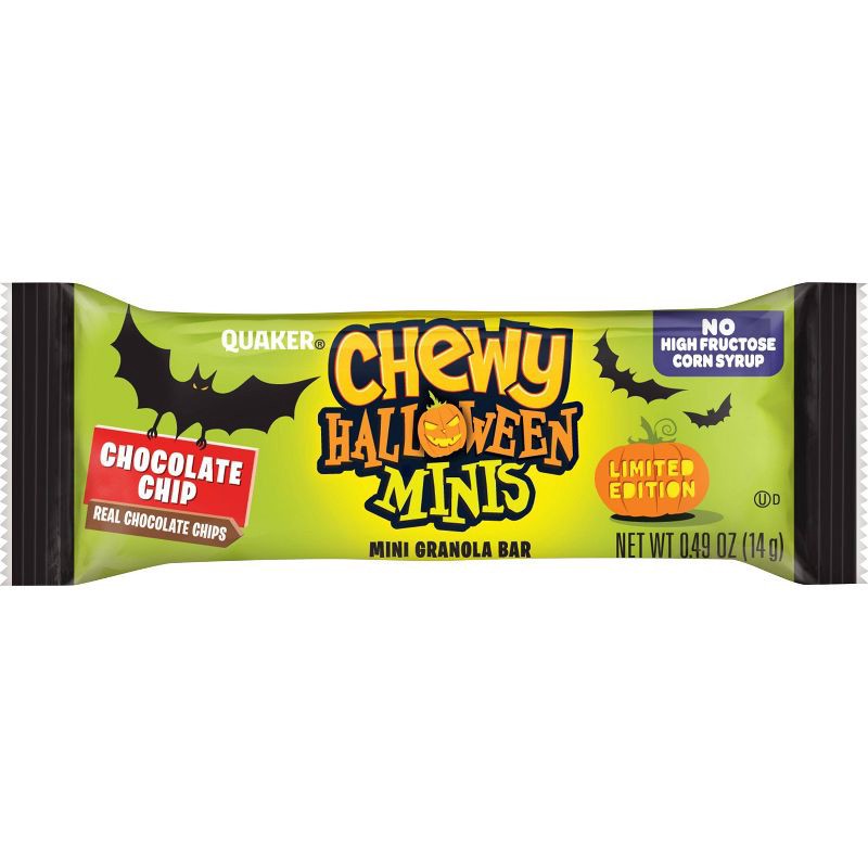 slide 5 of 5, Quaker Halloween Chewy Chocolate Chip Mini's - 28ct, 28 ct