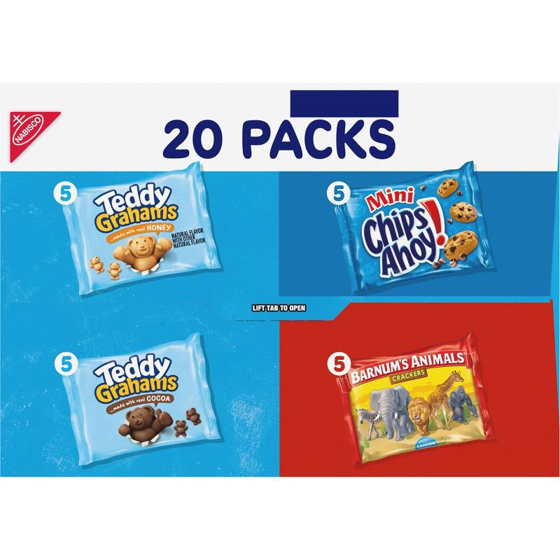 slide 12 of 14, NABISCO Fun Shapes Cookies and Crackers Variety Pack - 20oz/20ct, 20 ct; 20 oz