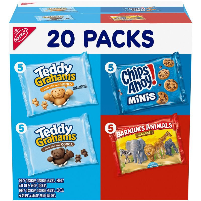 slide 1 of 16, NABISCO Fun Shapes Cookies and Crackers Variety Pack - 20oz/20ct, 20 ct; 20 oz