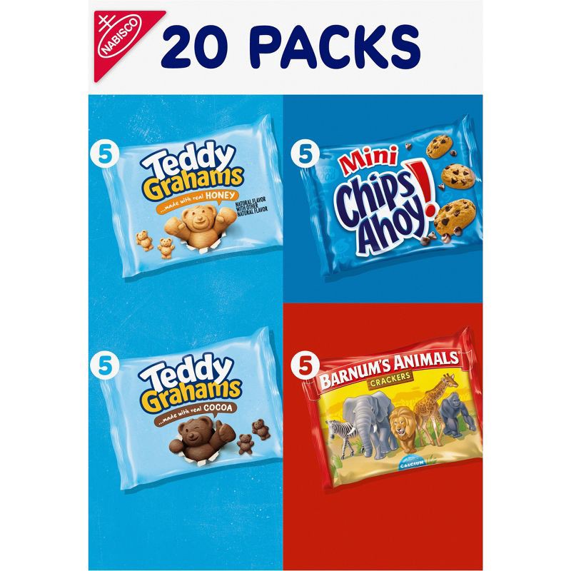 slide 10 of 14, NABISCO Fun Shapes Cookies and Crackers Variety Pack - 20oz/20ct, 20 ct; 20 oz