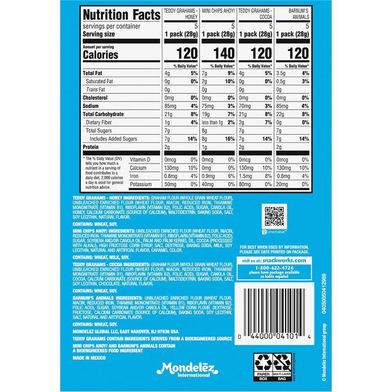 slide 11 of 14, NABISCO Fun Shapes Cookies and Crackers Variety Pack - 20oz/20ct, 20 ct; 20 oz