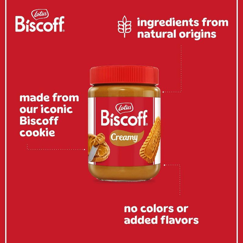slide 3 of 6, Biscoff Creamy Cookie Butter Spread - 14.1oz, 14.1 oz