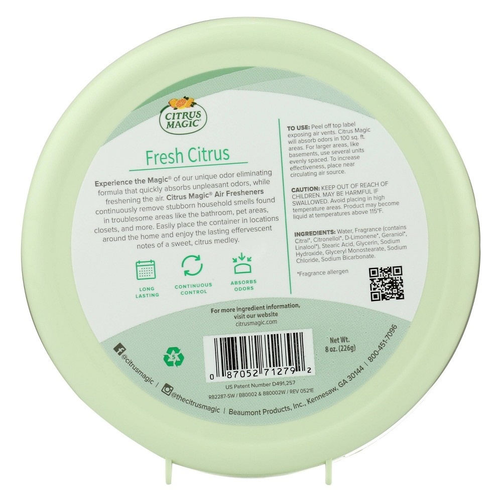 slide 3 of 6, Citrus Magic Solid Air Freshener Fresh Citrus - 16oz/2pk, 16 oz