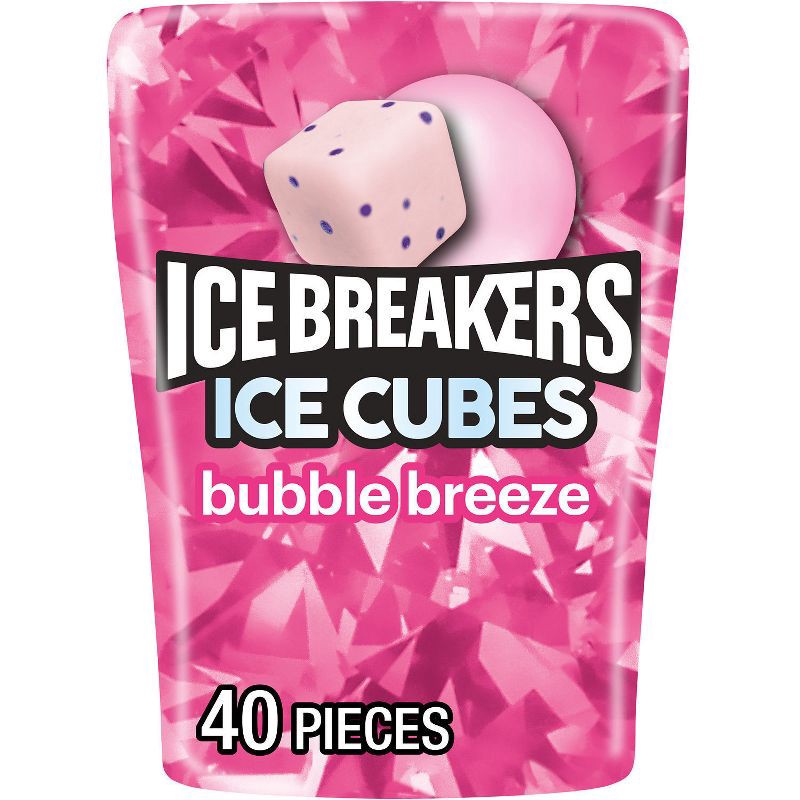 slide 1 of 7, Ice Breakers Ice Cubes Bubble Breeze Sugar Free Gum - 40ct, 40 ct