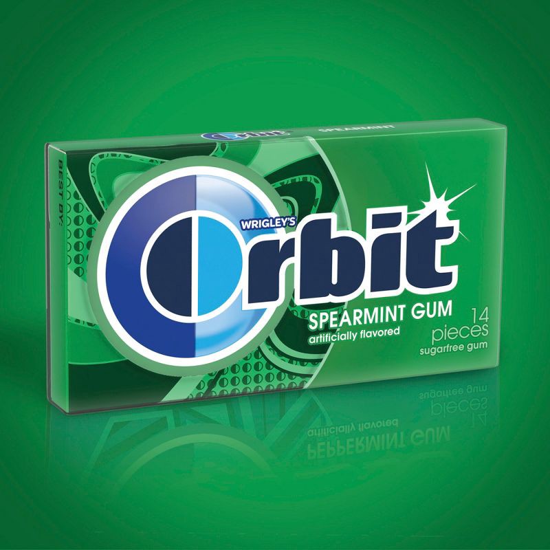 slide 3 of 6, Orbit Spearmint Sugarfree Gum Multipack - 14 sticks/3pk, 3 ct