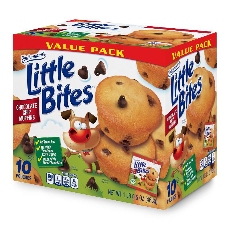 slide 9 of 9, Entenmann's Little Bites Chocolate Chip Muffins - 16.5oz/10ct, 16.5 oz, 10 ct