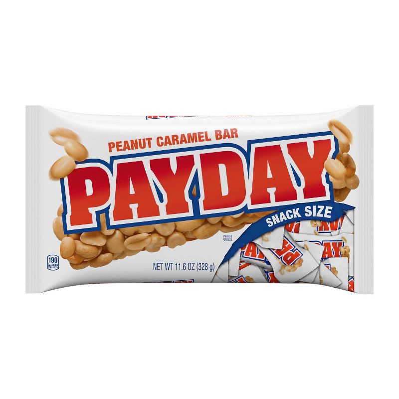 slide 2 of 7, Payday Peanut Caramel Snack Size Candy Bars - 11.6oz, 11.6 oz