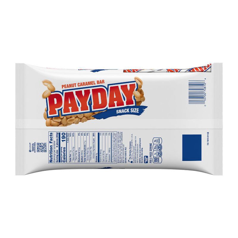 slide 4 of 7, Payday Peanut Caramel Snack Size Candy Bars - 11.6oz, 11.6 oz