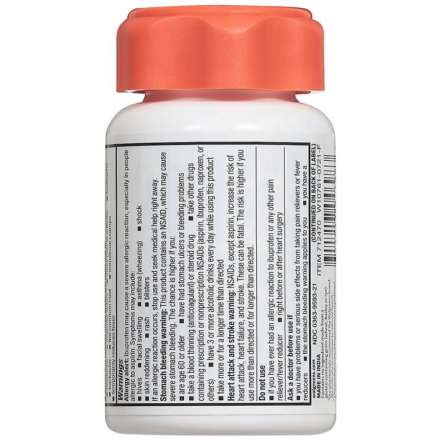 slide 2 of 3, Walgreens Easy Open Ibuprofen 200 mg Caplets, 225 ct