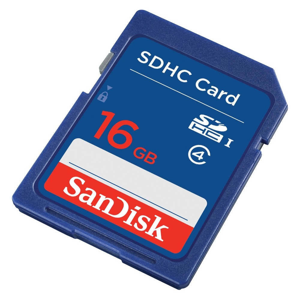slide 2 of 3, SanDisk Standard SD Card - Blue, 16GB, 1 ct