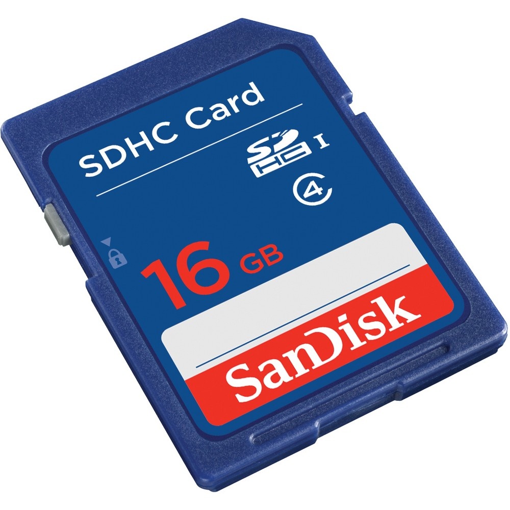 slide 3 of 3, SanDisk Standard SD Card - Blue, 16GB, 1 ct