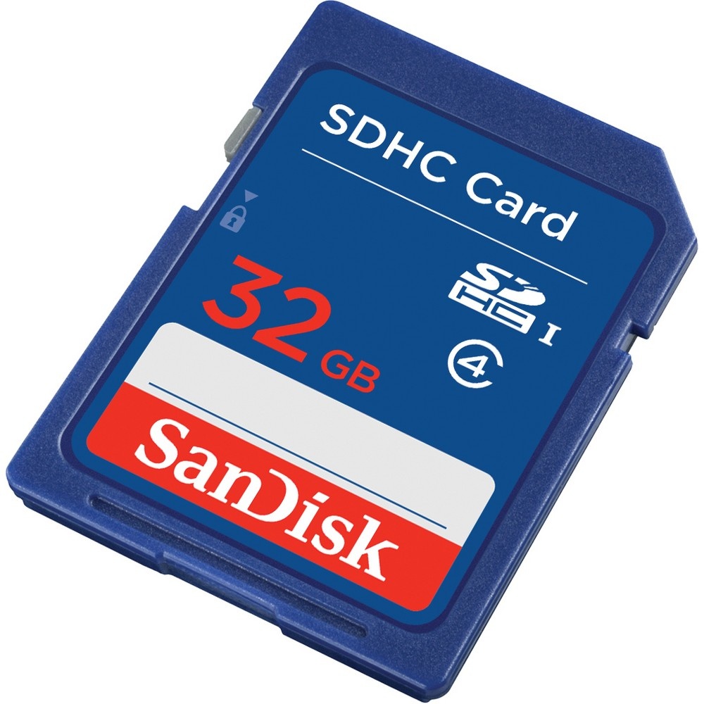 slide 3 of 3, SanDisk Standard SD Card - Blue 32GB, 1 ct