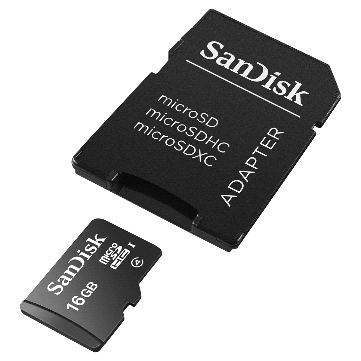 slide 3 of 4, Sandisk Micro SD Card 16GB Standard - Black , 1 ct