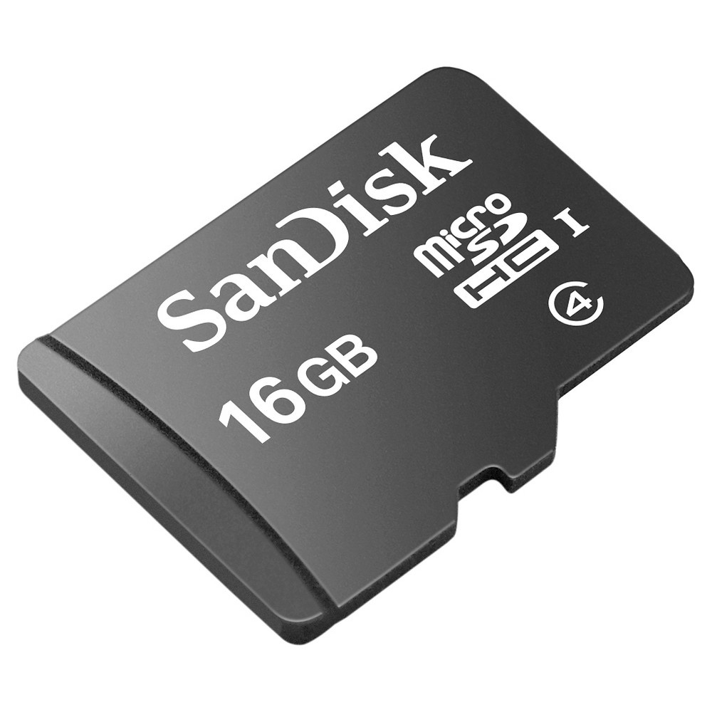 slide 4 of 4, Sandisk Micro SD Card 16GB Standard - Black , 1 ct