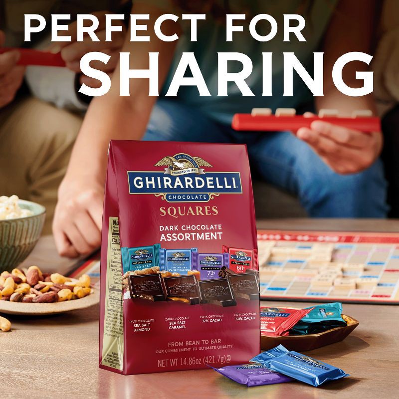 slide 5 of 7, Ghirardelli Dark Chocolate Candy Squares Assortment - 14.86oz, 14.86 oz