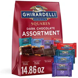 Ghirardelli Dark Chocolate Candy Squares Assortment - 14.86oz