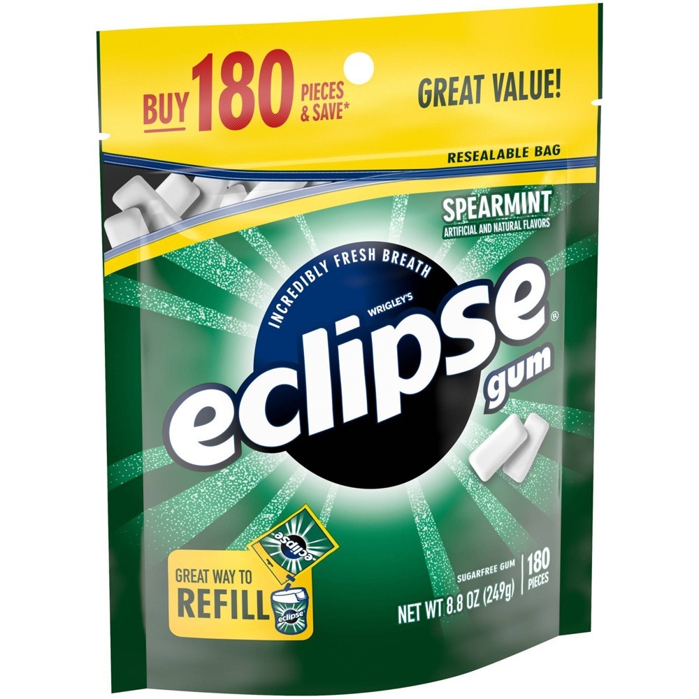 slide 7 of 9, Eclipse Spearmint Sugar-Free Gum - 180ct, 180 ct