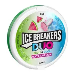 Ice Breakers Duo Watermelon Sugar Free Mint Candies - 1.3oz