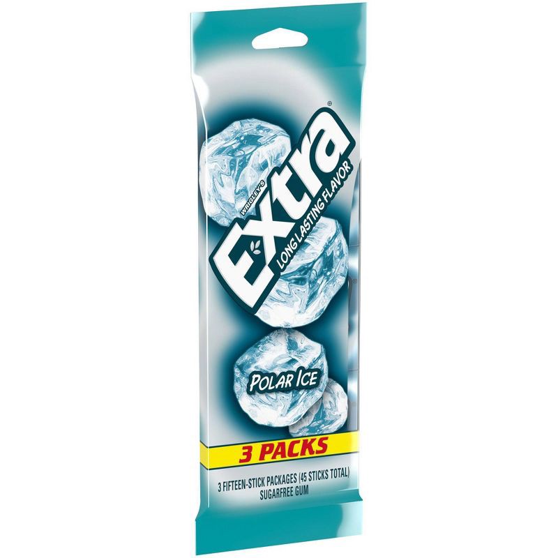 slide 9 of 10, Extra Polar Ice Sugar-Free Gum Multipack - 15 sticks/3pk, 3 ct