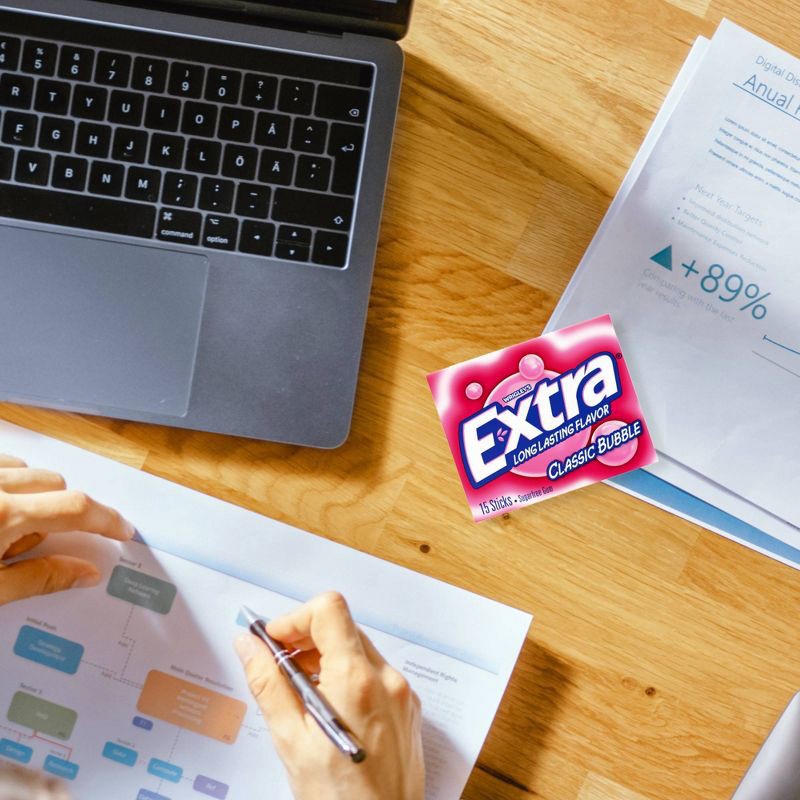 slide 7 of 11, Extra Sugar-Free Classic Bubble Gum Multipack - 15ct/3pk, 15 ct, 3 ct