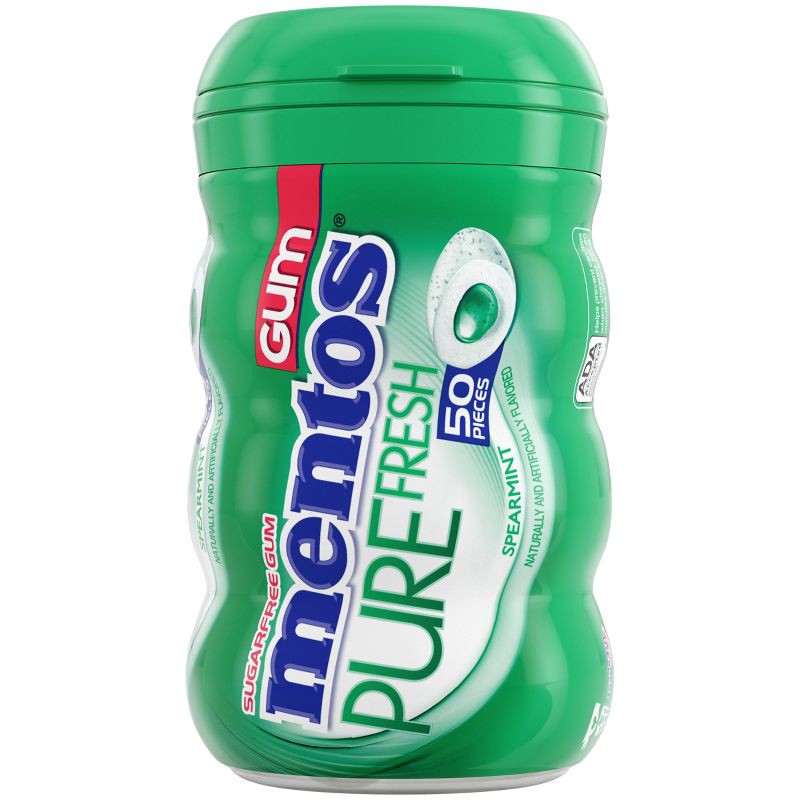 slide 2 of 7, Mentos Pure Fresh Spearmint Sugar-Free Gum - 50ct, 50 ct