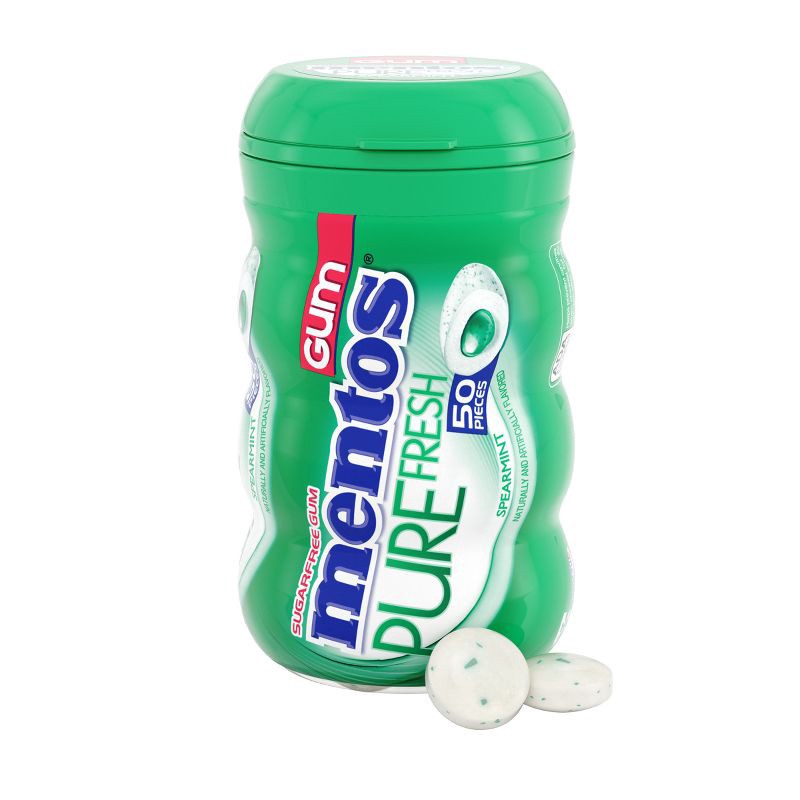 slide 1 of 7, Mentos Pure Fresh Spearmint Sugar-Free Gum - 50ct, 50 ct