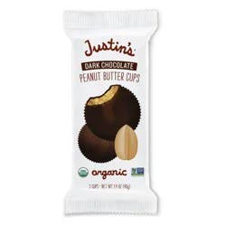 Justin's Organic Dark Chocolate Peanut Butter Cups Candy - 1.4oz