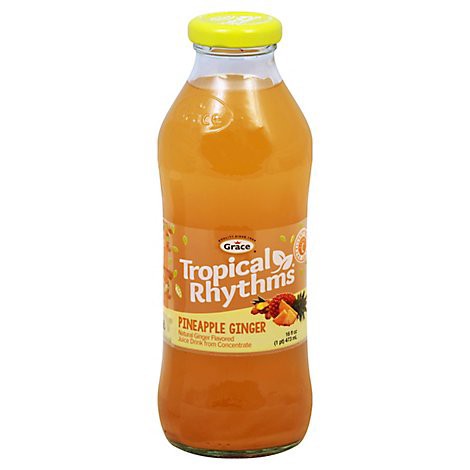 slide 1 of 1, Grace Tropical Rhythms Juice Pineapple Ginger Bottle- 16 fl oz, 16 fl oz