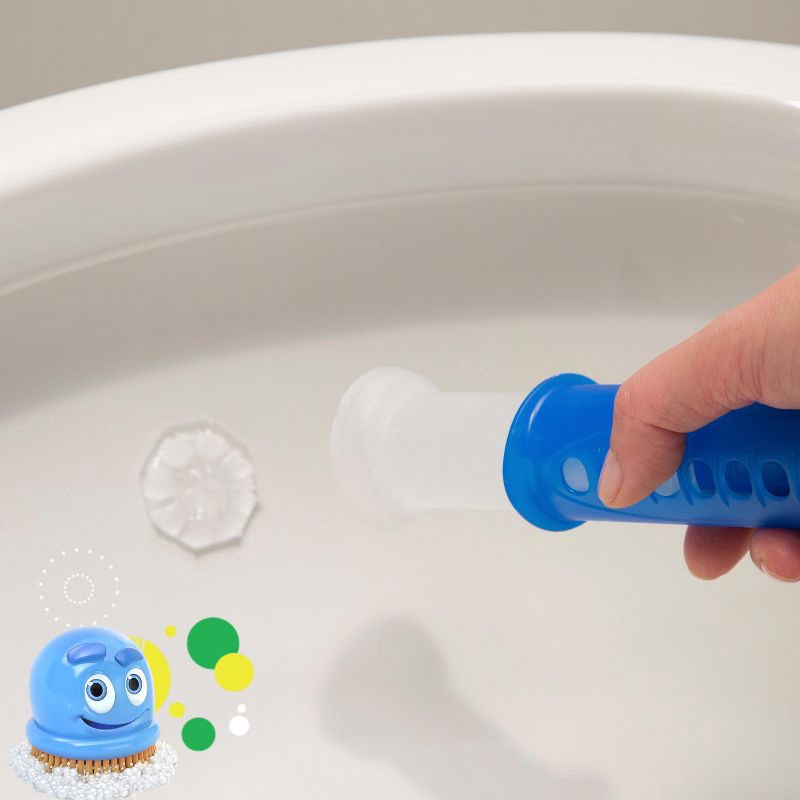 slide 2 of 10, Scrubbing Bubbles Fresh Gel Toilet Bowl Cleaner Stamps - Rainshower - 24ct, 24 ct