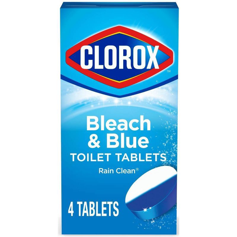 slide 1 of 9, Clorox Rain Clean Scent Ultra Clean Toilet Tablets - 2.47oz/4ct, 2.47 oz, 4 ct