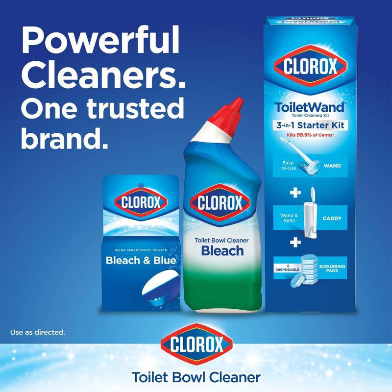 slide 7 of 9, Clorox Rain Clean Scent Ultra Clean Toilet Tablets - 2.47oz/4ct, 2.47 oz, 4 ct