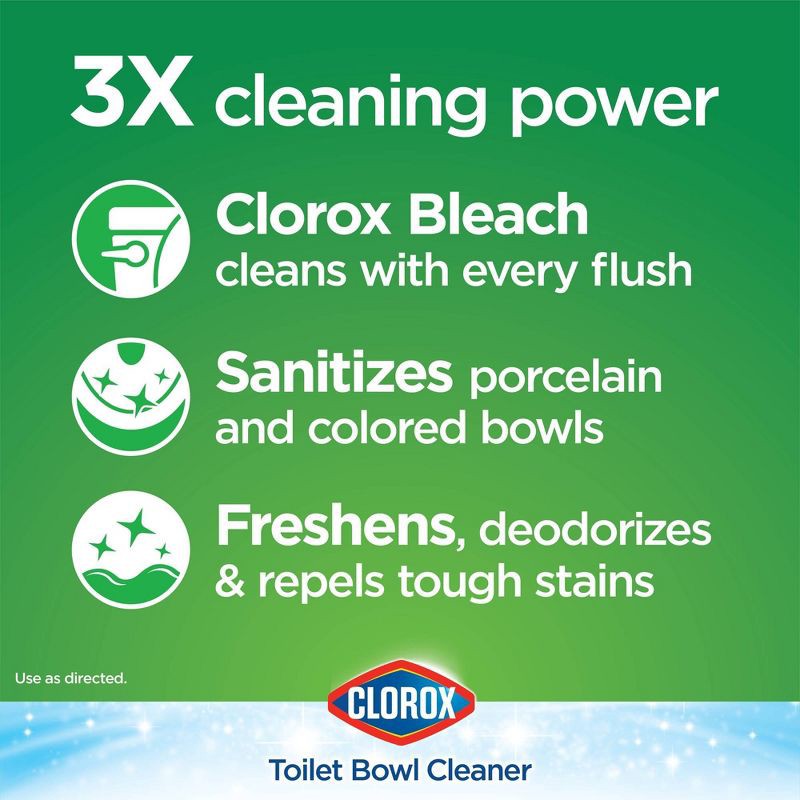 slide 6 of 12, Clorox Ultra Clean Toilet Tablets Bleach - 3.5oz/4ct, 4 ct; 3.5 oz