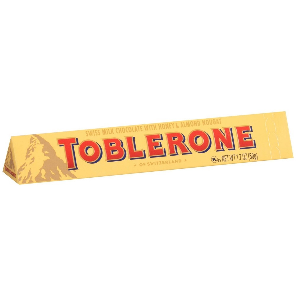 slide 2 of 8, Toblerone Swiss Milk Chocolate Candy Bar, 1.76 oz