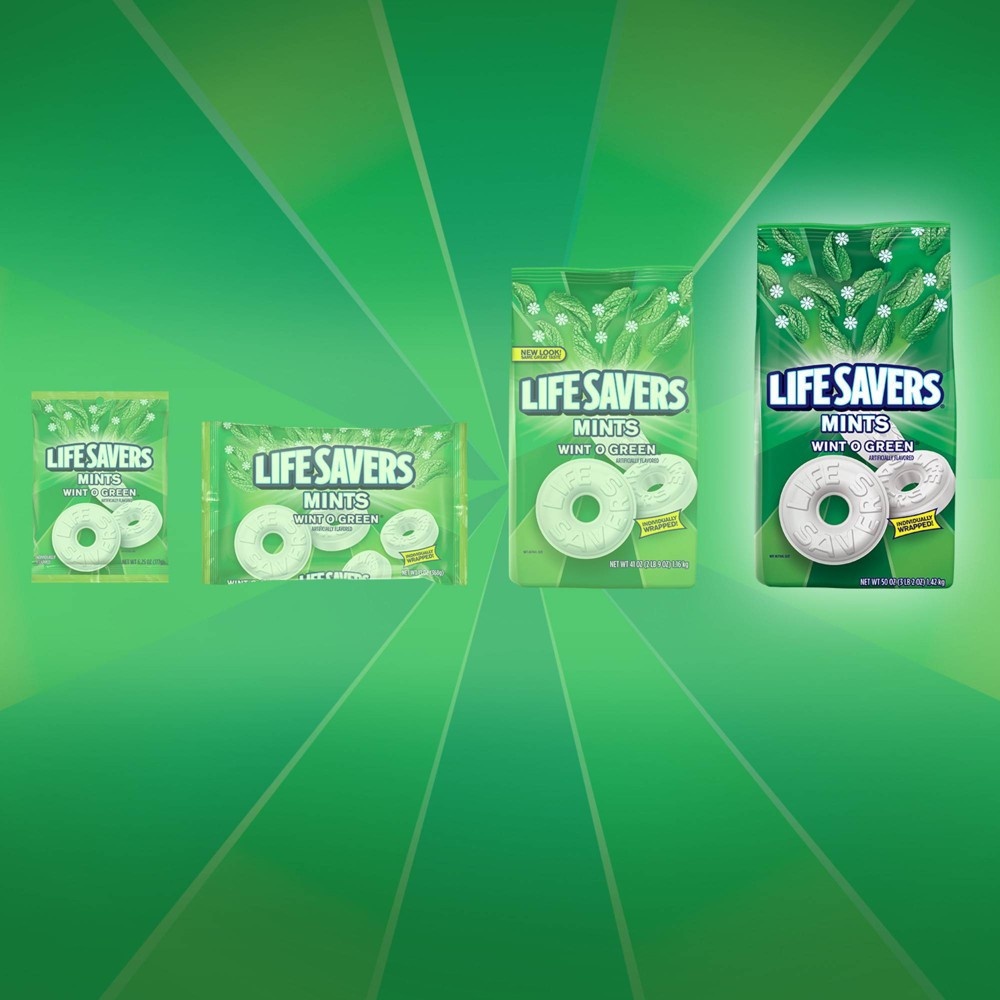 slide 2 of 8, Life Savers Wint O Green Mint Candies, 50 oz