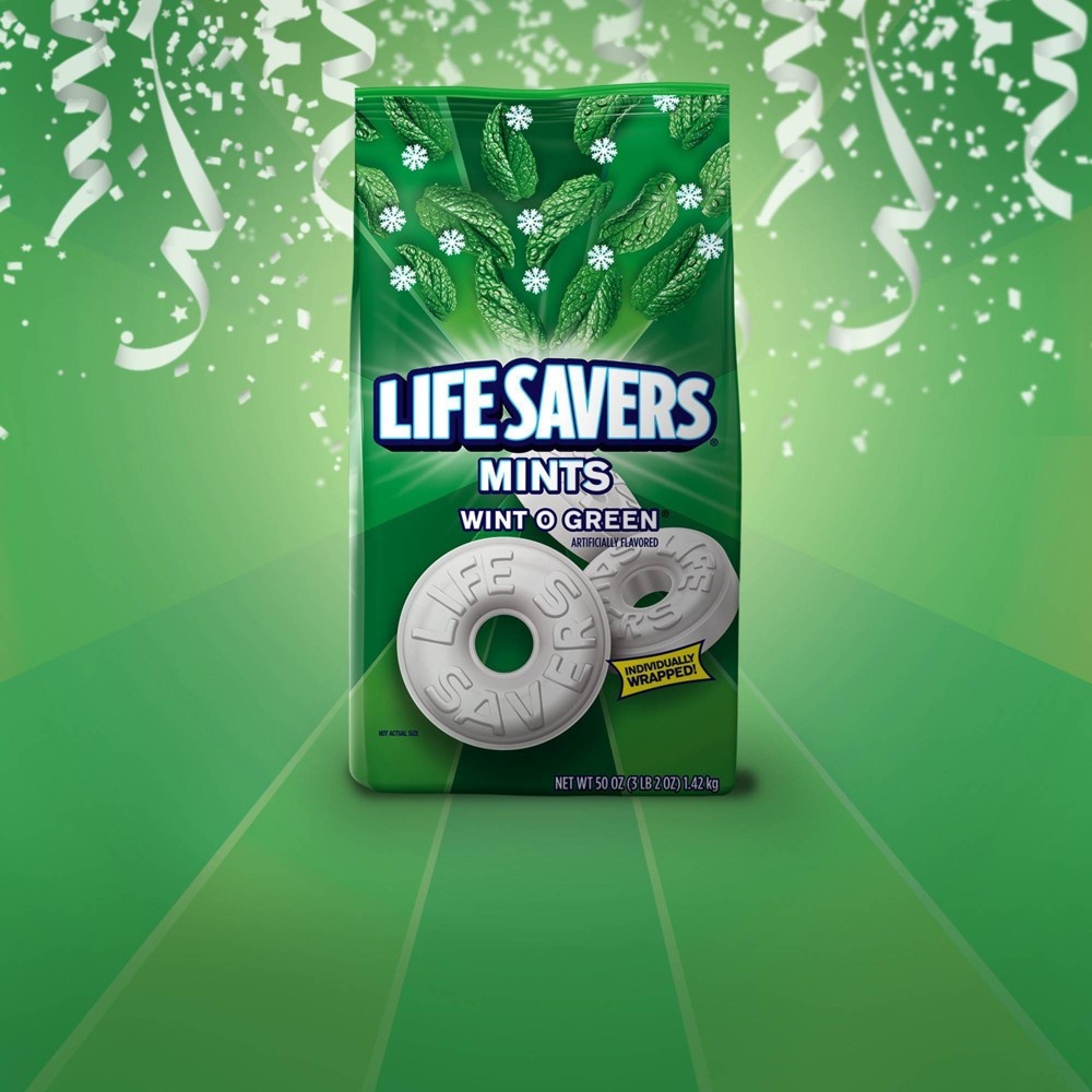 slide 6 of 8, Life Savers Wint O Green Mint Candies, 50 oz