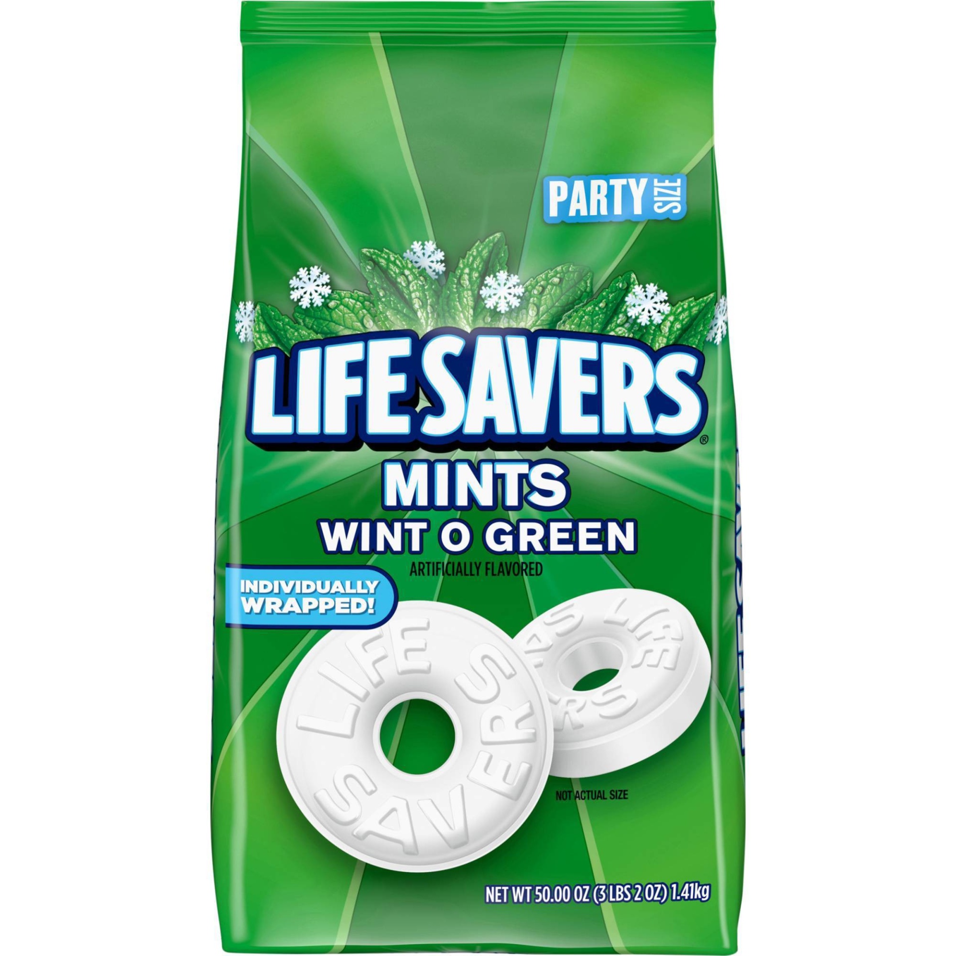 slide 1 of 8, Life Savers Wint O Green Mint Candies, 50 oz