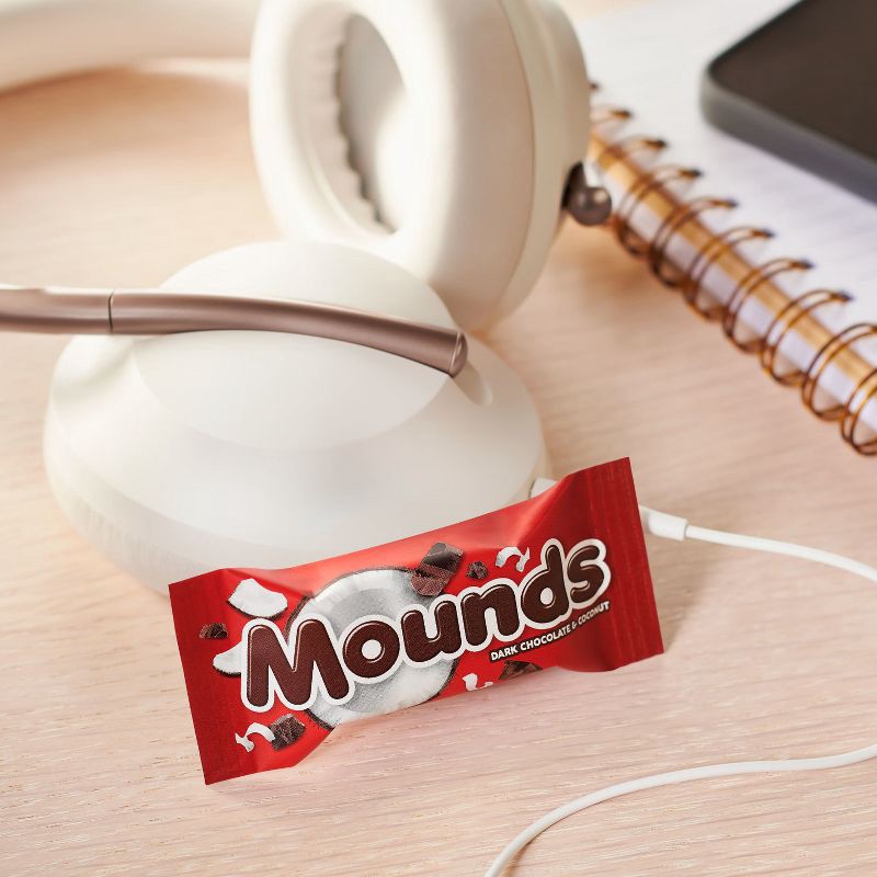 slide 3 of 7, Mounds Dark Chocolate and Coconut Snack Size Candy Bars - 11.3oz, Bag, 11.3 oz