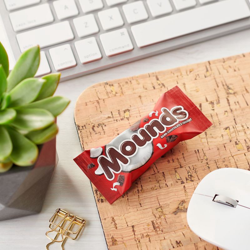 slide 6 of 7, Mounds Dark Chocolate and Coconut Snack Size Candy Bars - 11.3oz, Bag, 11.3 oz
