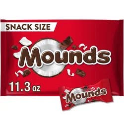 Mounds Dark Chocolate and Coconut Snack Size Candy Bars - 11.3oz, Bag