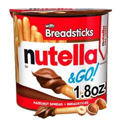 Nutella & Go! Hazelnut Spread & Breadsticks - 1.8oz: Creamy